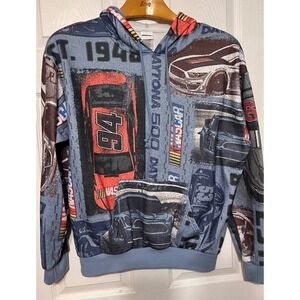 NASCAR Daytona 500 Est 1948 Graphic Hoodie Sweatshirt Men's Size L
